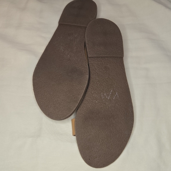 Madewell Tan Leather "The Boardwalk" Double Strap Sandals Size 8.5 - Picture 4 of 8